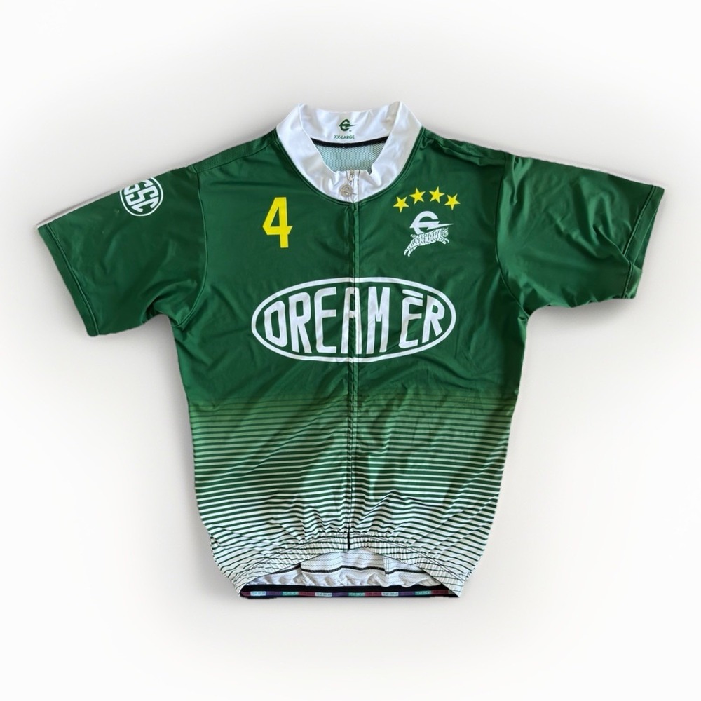 Voler Dreamer Cycling Jersey Men's XXL Green Full Zip Bike Racing Shirt